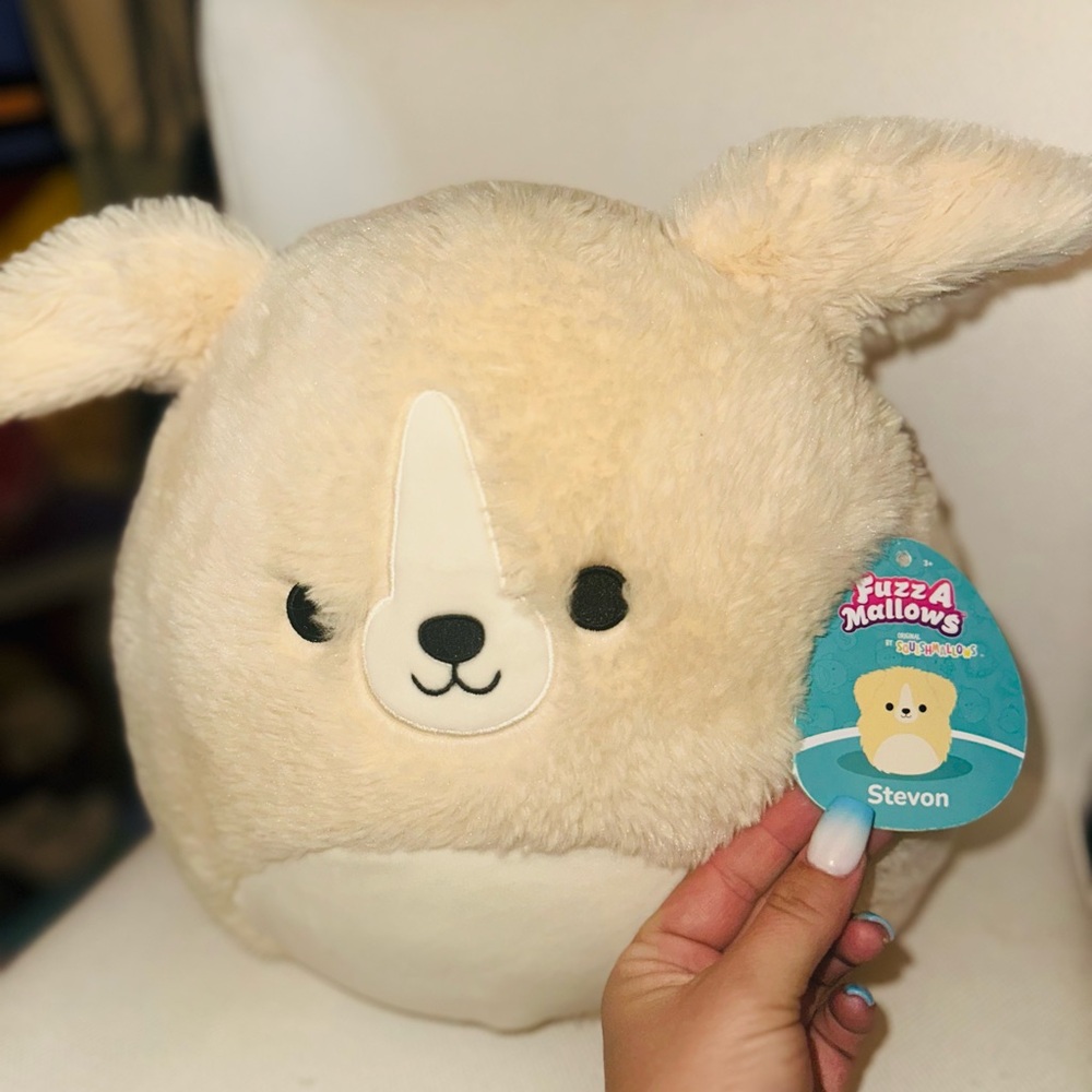Fuzz A Mallows 'Stevon' The golden retriever dog  Squishmallow 12” NWT